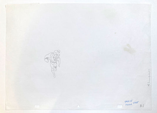 A rare and original piece of Superman, perfect for collectors of animation art, superhero memorabilia, or Hanna-Barbera productions. For sale on FLIP Gallery