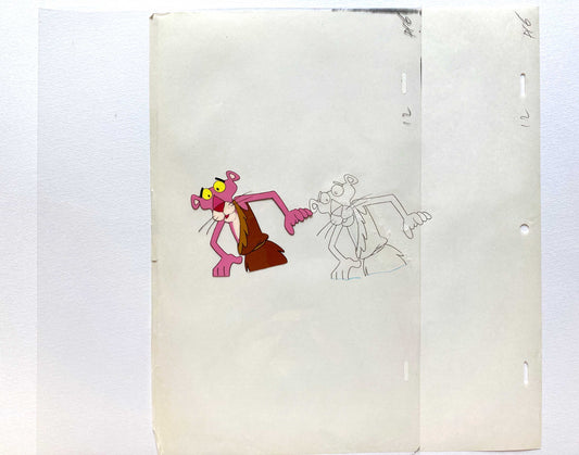 The Pink Panther Original Production Used Animation Cel + Matching Drawing (Tv show 1980s). For sale on FLIP Gallery
