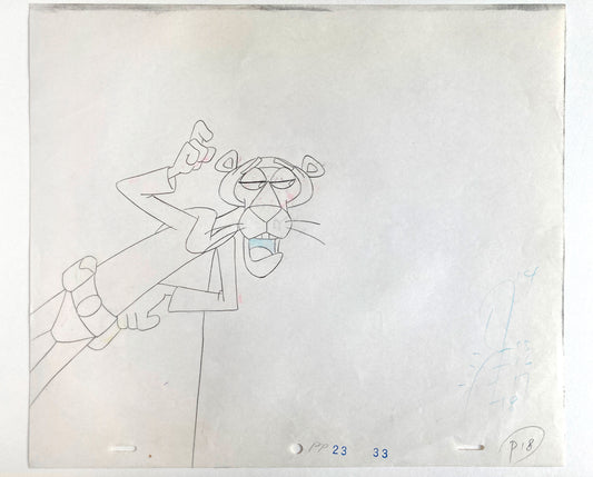 The Pink Panther : Original Production Used Animation Drawing (From the 80's). For sale on FLIP Gallery
