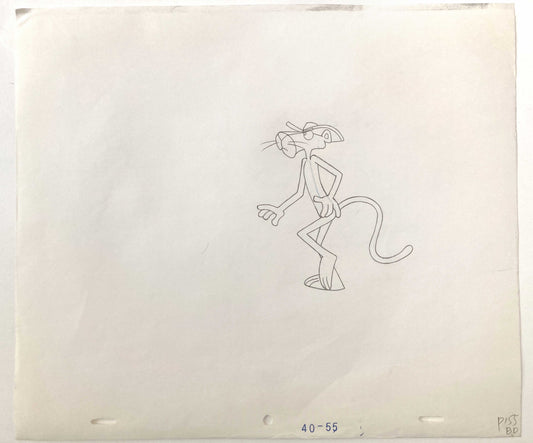 The Pink Panther Original Production Used Animation Art Drawing (From the 70's). For sale on FLIP Gallery