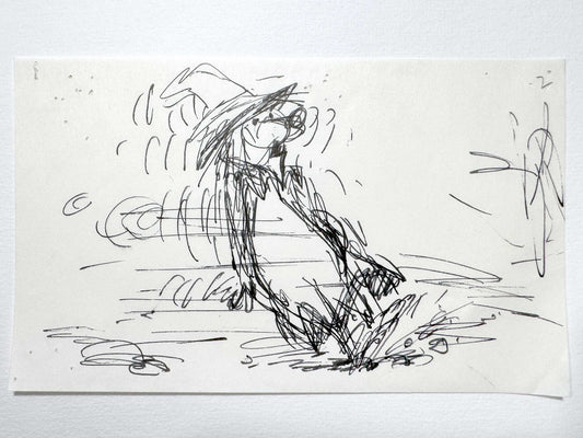 "The Rescuers" Original Production Used Storyboard Drawing - Art from the legendary Ted Berman (Walt Disney, 1977). For sale on FLIP Gallery