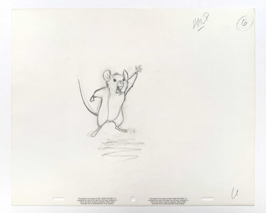 The Rescuers Down Under Original Animation Production Drawing (Walt Disney, 1990). For sale on FLIP Gallery