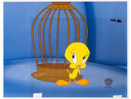 The Sylvester Tweety Mysteries - Tweety Bird Original Production Used Cel (Warner Brothers, c. 1995-2002). For sale on FLIP Gallery