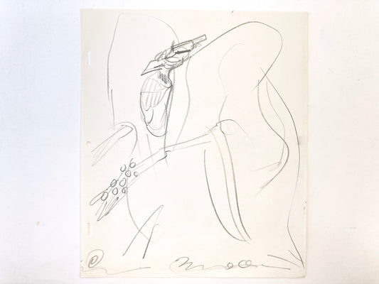 Zig Zag from The Thief and the Cobbler : Original Drawing of the legendary animator Richard Williams (1933-2019) ! (Dated 1977). For sale on FLIP Gallery