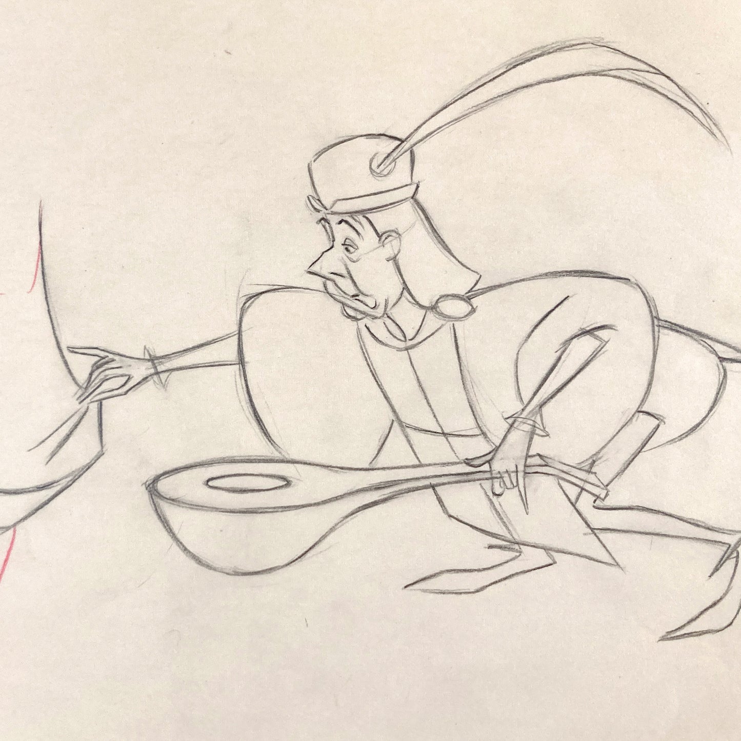 SLEEPING BEAUTY : Original Minstrel Production Drawing (Walt Disney, 1959)