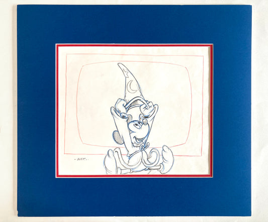 Walt Disney Home Video : Mickey Mouse Commercial Original Production Used Drawing (Walt Disney, 1985). For sale on FLIP Gallery