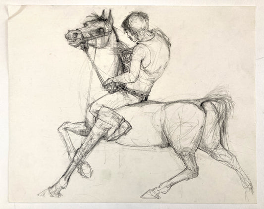 Original Artwork by the Disney Legend, Walt Peregoy (1970s) - Original Graphite Illustrations. For sale on FLIP Gallery