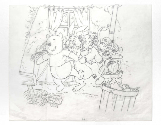Winnie the Pooh and Friends : Original Illustration Book Art (Walt Disney, 1991). For sale on FLIP Gallery