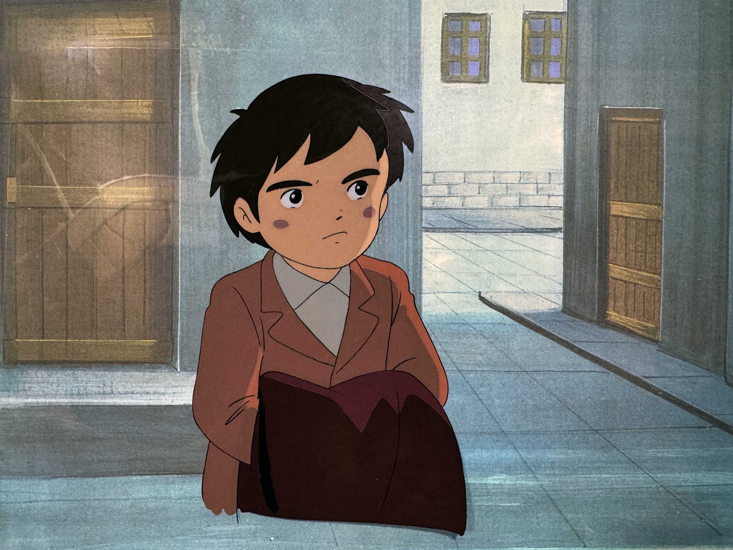 3000 Leagues in Search of Mother : Original Animation Production Cel with Background (Isao Takahata, 1976). For sale on FLIP Gallery