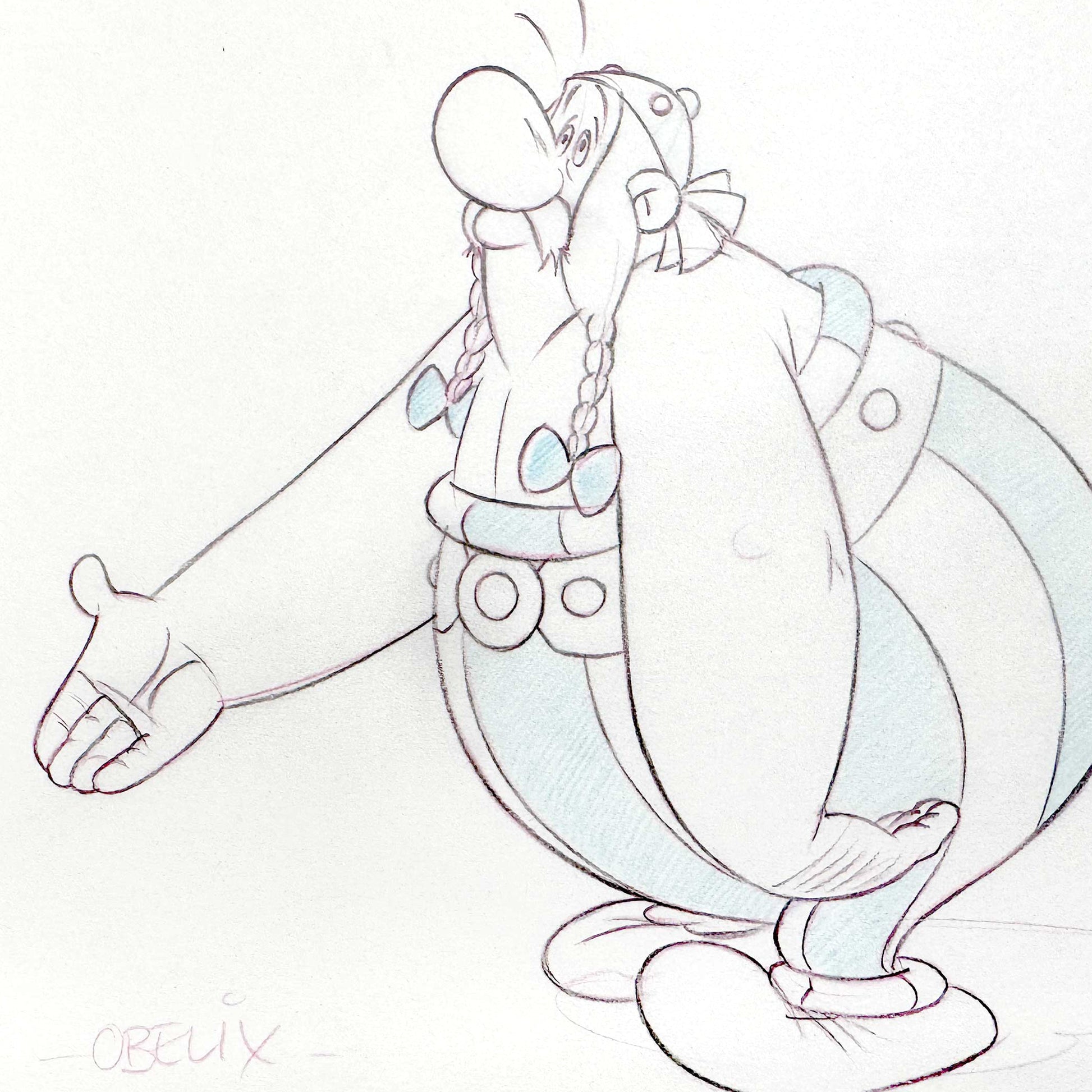 Asterix Versus Caesar - Original Animation Art Signed by Dino Athanassiou (Gaumont Studios, 1985). For sale on FLIP Gallery