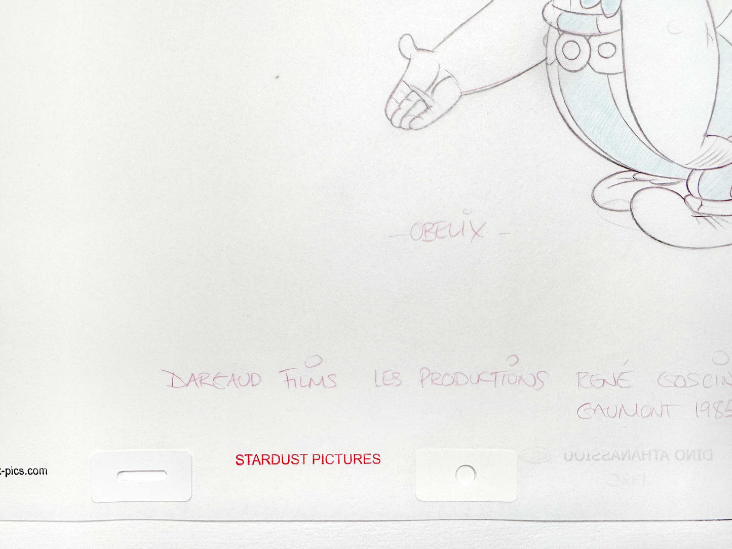 Asterix Versus Caesar - Original Animation Art Signed by Dino Athanassiou (Gaumont Studios, 1985). For sale on FLIP Gallery