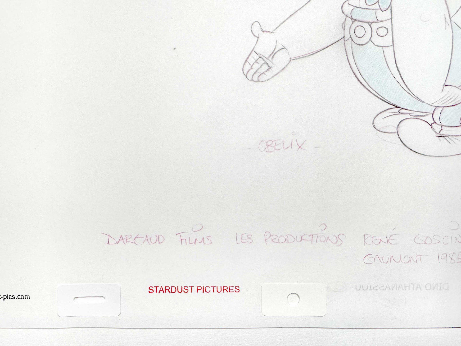 Asterix Versus Caesar - Original Animation Art Signed by Dino Athanassiou (Gaumont Studios, 1985). For sale on FLIP Gallery
