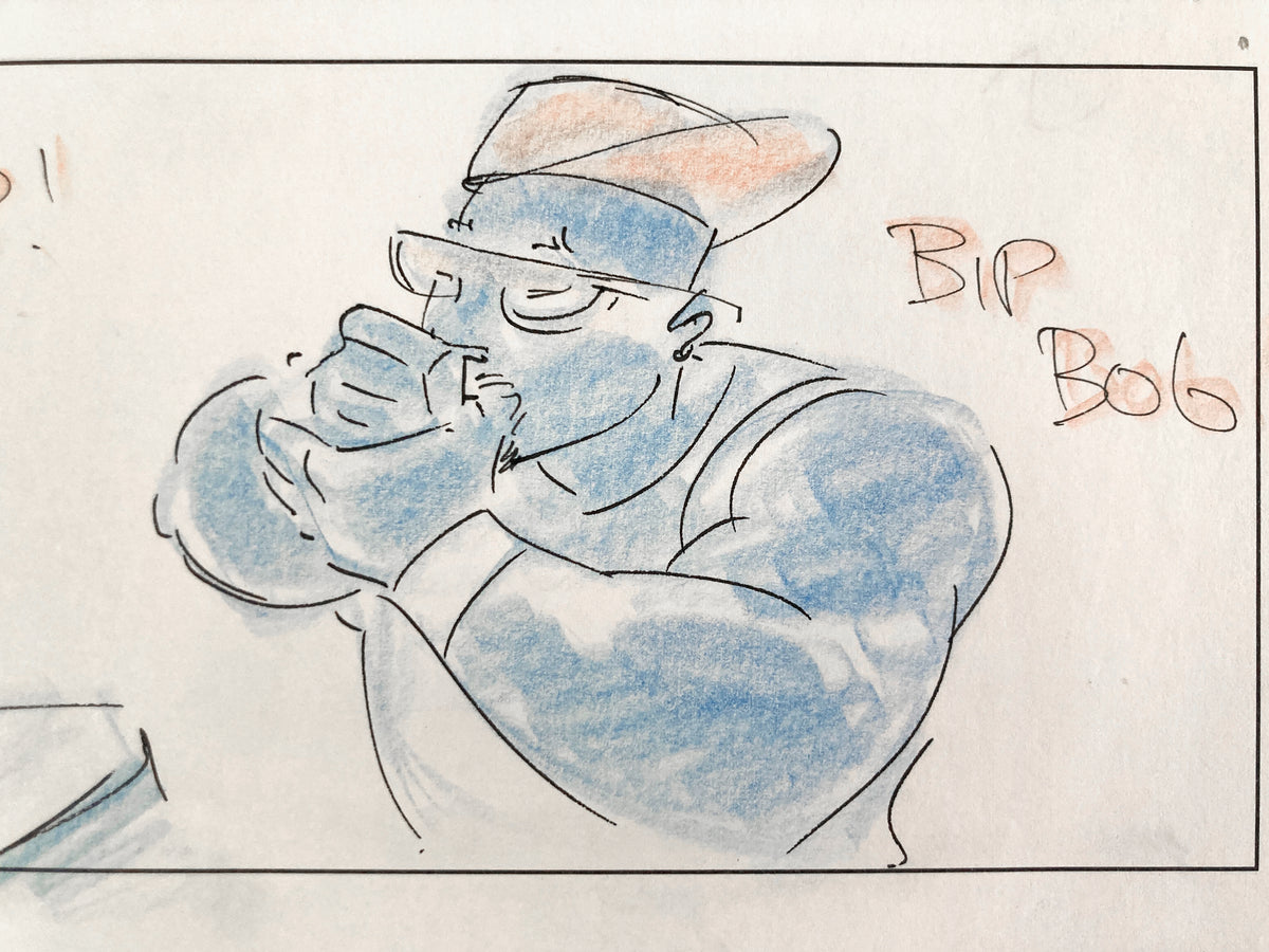 Aladdin (Live Action) - Original Production Used Storyboard Signed by Dino Athanassiou (Walt Disney Pictures, 2019). For sale on FLIP Gallery