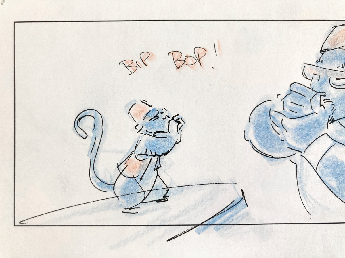 Aladdin (Live Action) - Original Production Used Storyboard Signed by Dino Athanassiou (Walt Disney Pictures, 2019). For sale on FLIP Gallery