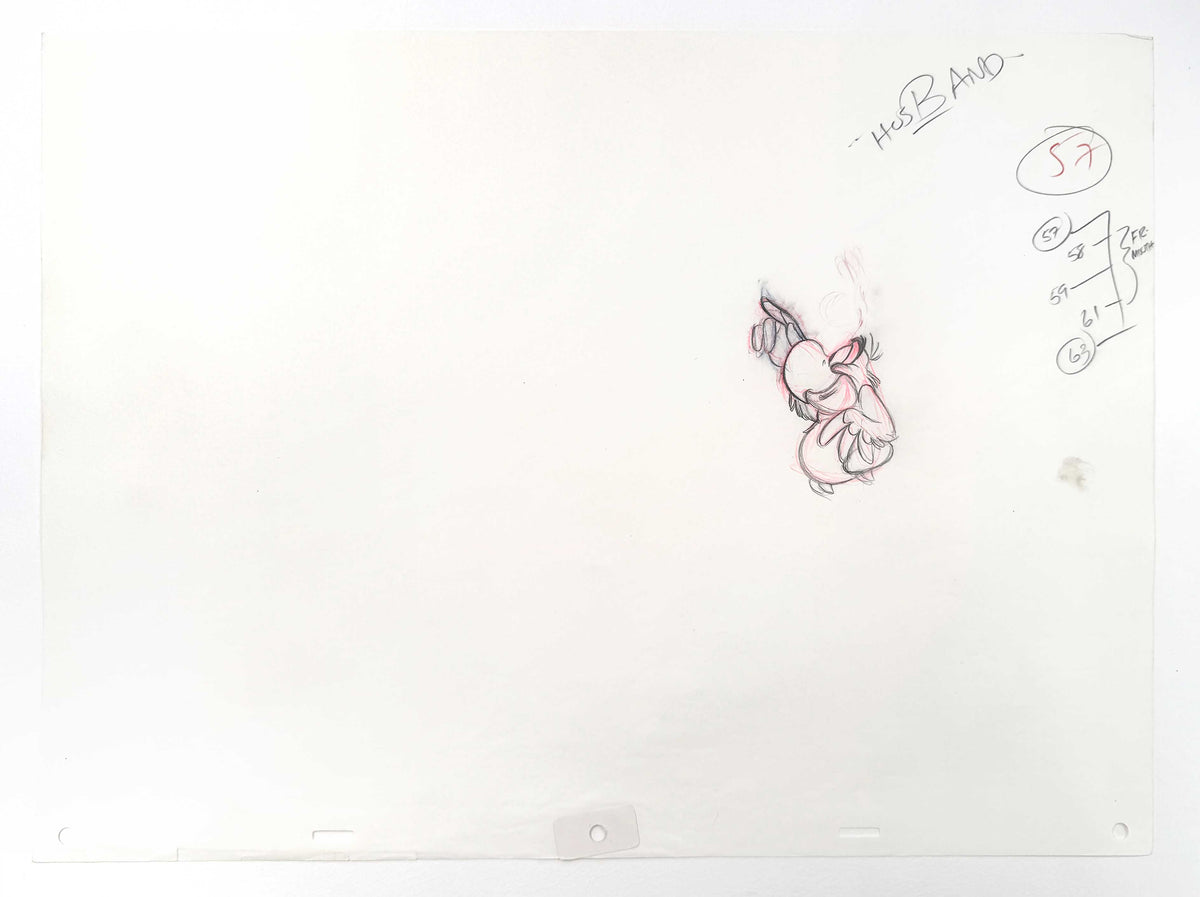 Aladdin Lago Original Animation Art Production Drawing (Walt Disney, 1992). For sale on FLIP Gallery