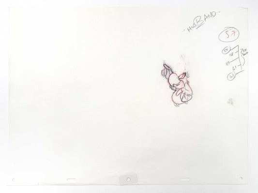 Aladdin Lago Original Animation Art Production Drawing (Walt Disney, 1992). For sale on FLIP Gallery