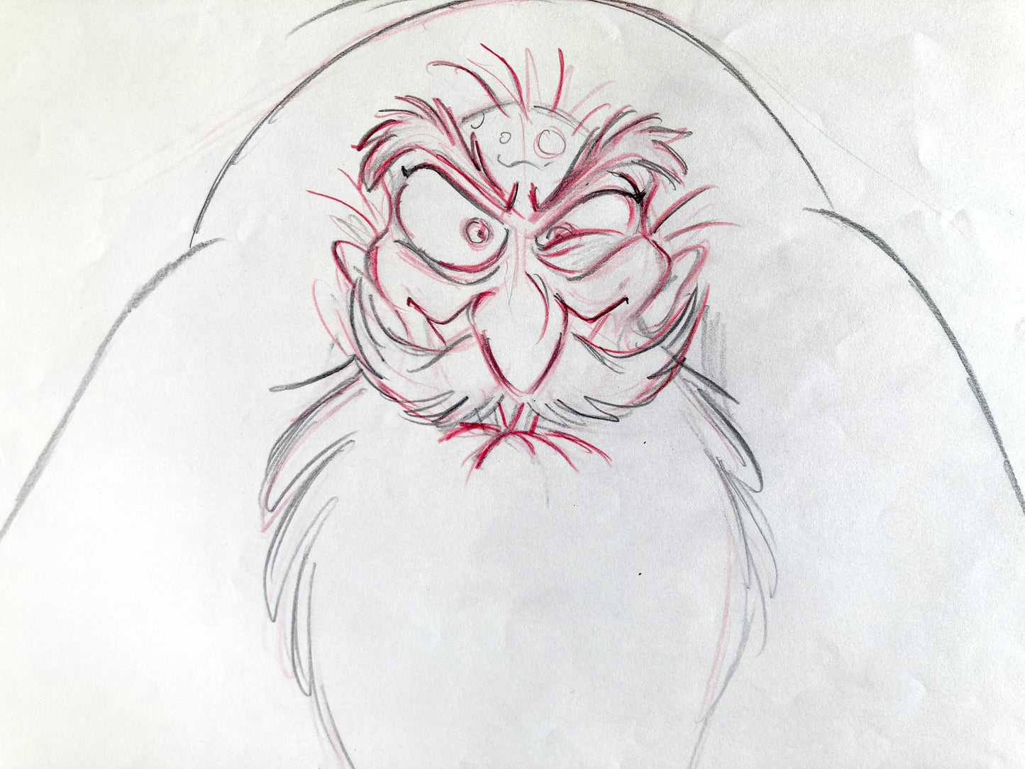 Aladdin Jafar as a Beggar : Original Production Used Animation Drawing (Walt Disney, 1992). For sale on FLIP Gallery