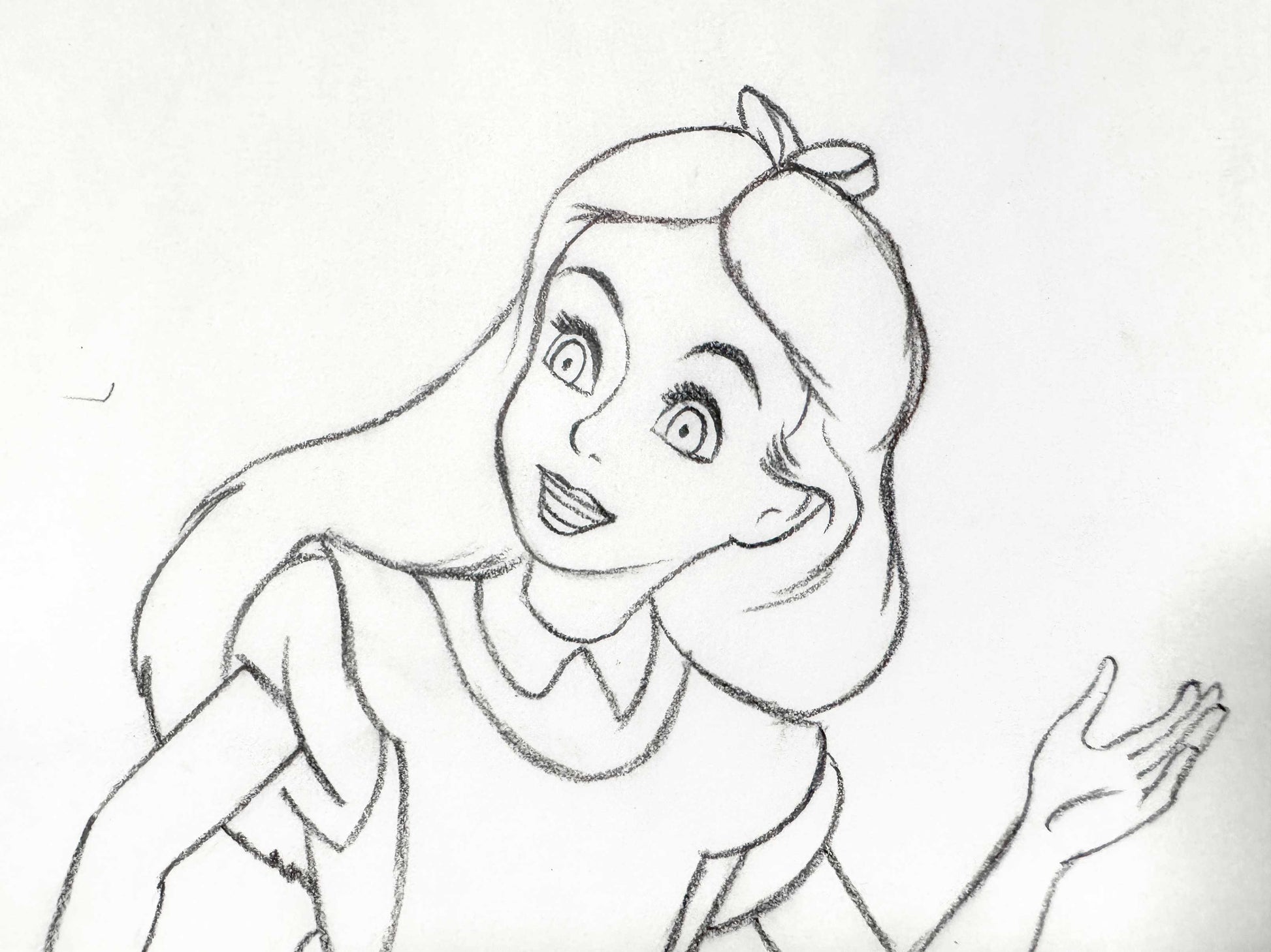 Alice in Communication Land - Alice Layout Drawing by Disney Legend Ken O' Connor (Walt Disney, 1976). For sale on FLIP Gallery
