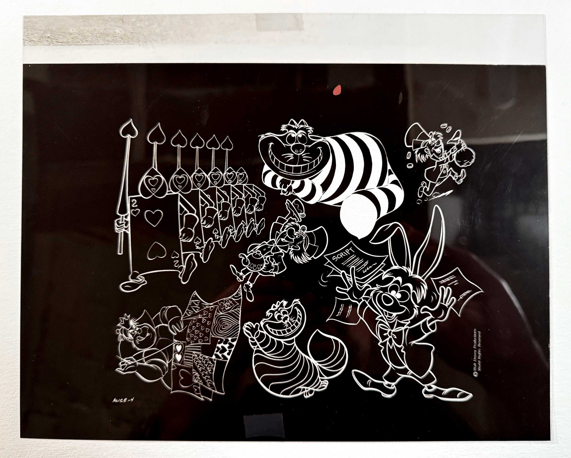 Alice in Wonderland : Rare Original Disney Production Film Negative – Walt Disney Productions (1960-70’s). For sale on FLIP Gallery