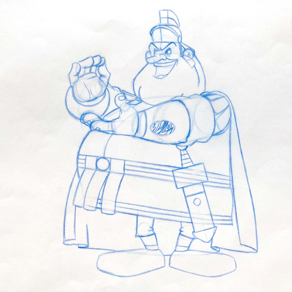 Asterix in America - Original Production Used Animation Art Drawing - Signed. For sale on FLIP Gallery