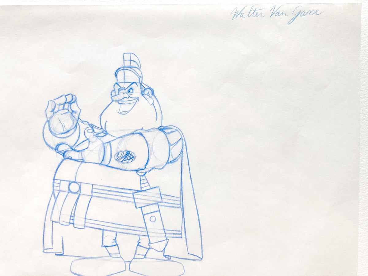 Asterix in America - Original Production Used Animation Art Drawing - Signed. For sale on FLIP Gallery