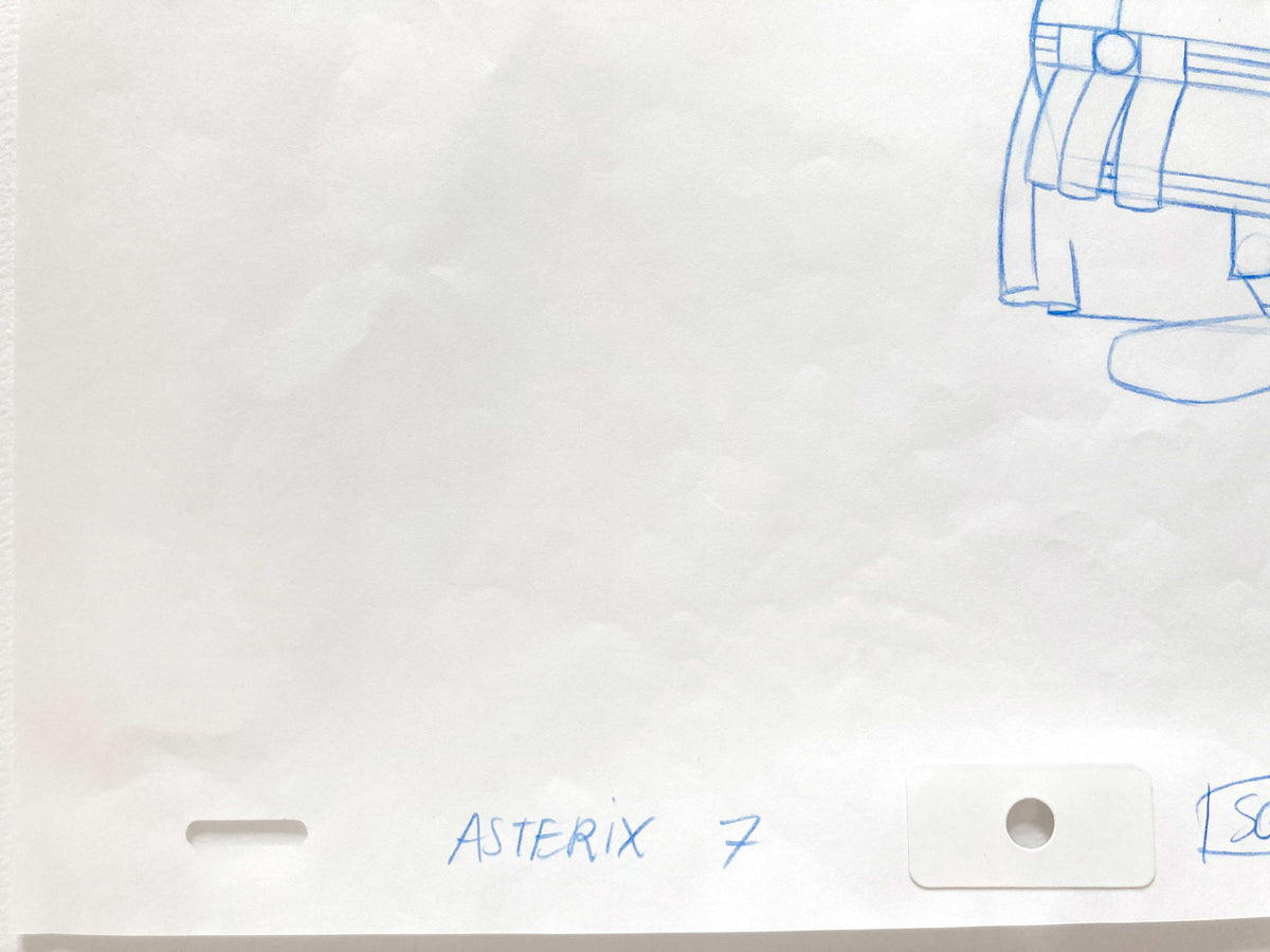 Asterix in America - Original Production Used Animation Art Drawing - Signed. For sale on FLIP Gallery