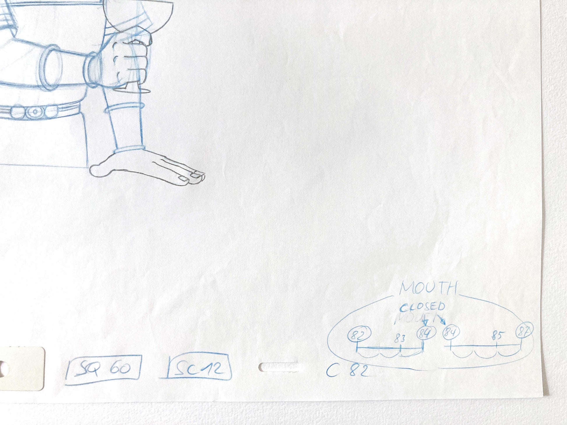 Asterix in America - Cesar Original Production Used Animation Art Drawing. For sale on FLIP Gallery