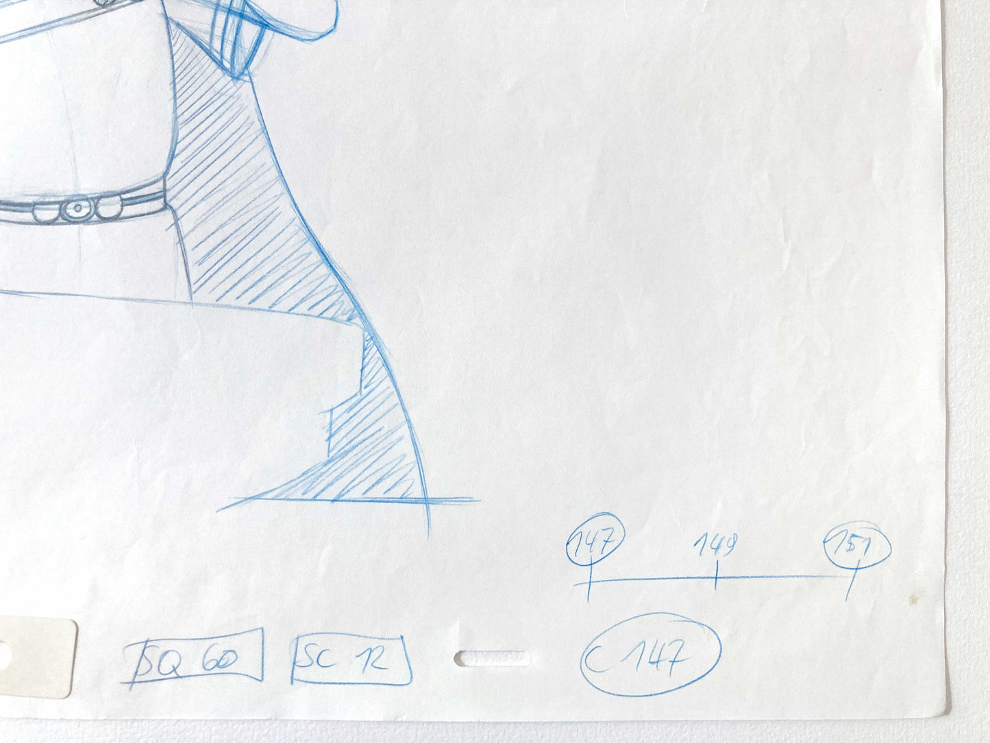 Asterix in America - Cesar : Original Production Used Animation Drawing. For sale on FLIP Gallery