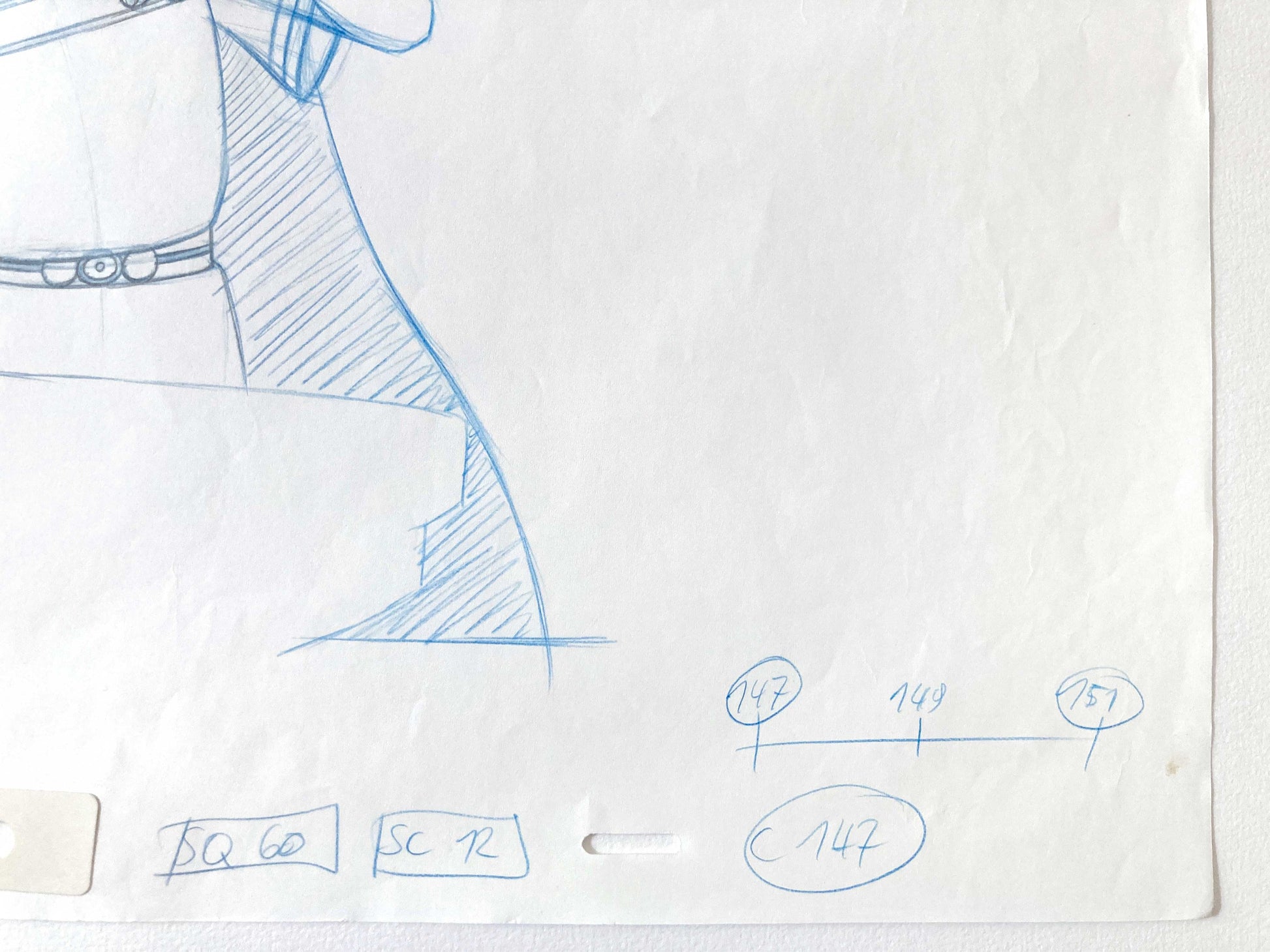 Asterix in America - Cesar : Original Production Used Animation Drawing. For sale on FLIP Gallery