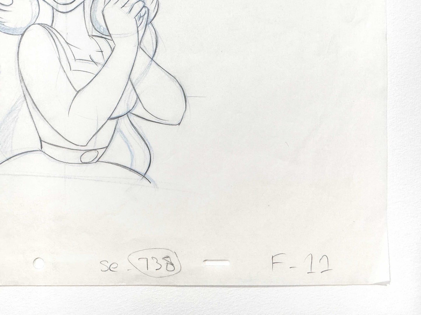 Asterix and Caesar's Surprise Original Animation Production Key Drawing of Falbala (1985). For sale on FLIP Gallery