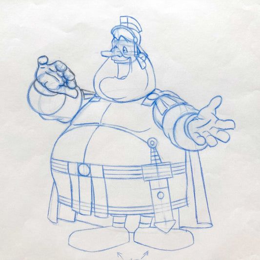 Asterix in America : Original animation production drawing signed. For sale on FLIP Gallery