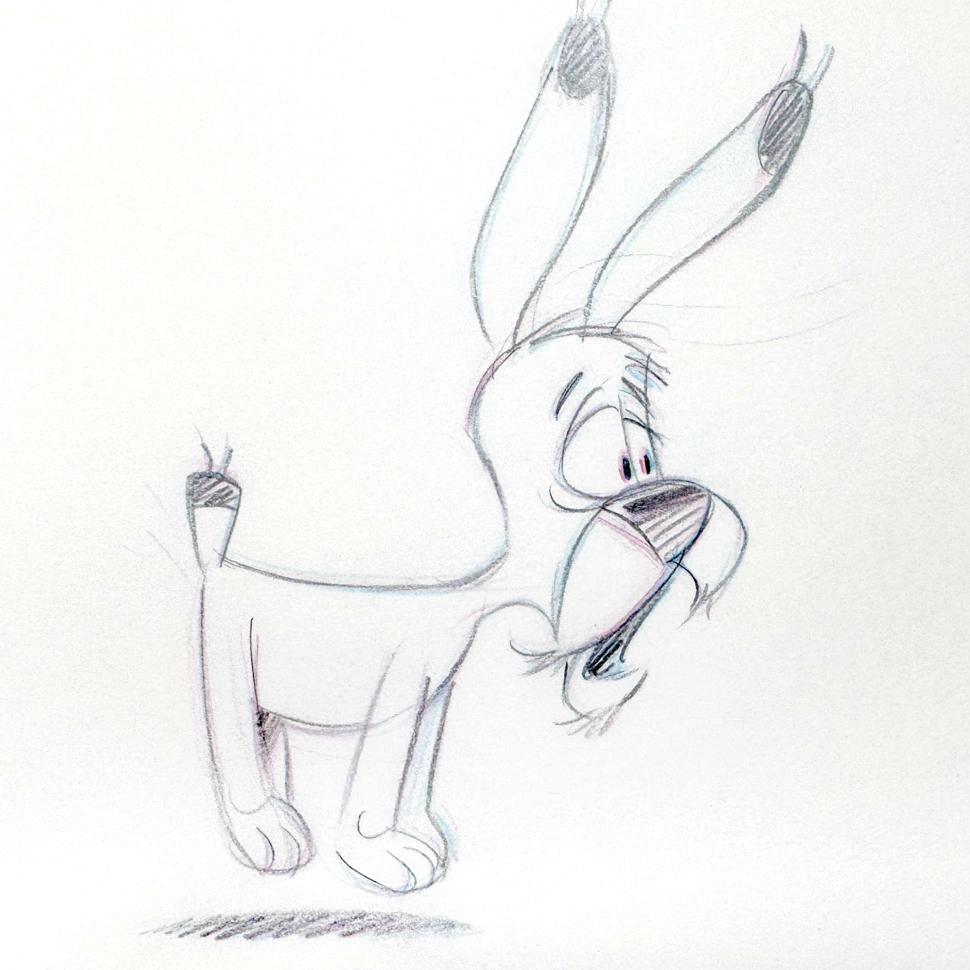 ASTERIX : Original Animation Art of Idefix Signed (Gaumont Studios