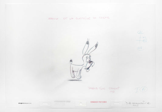 Asterix Versus Caesar - Original Animation Art Signed by Dino Athanassiou (Gaumont Studios, 1985). For sale on FLIP Gallery