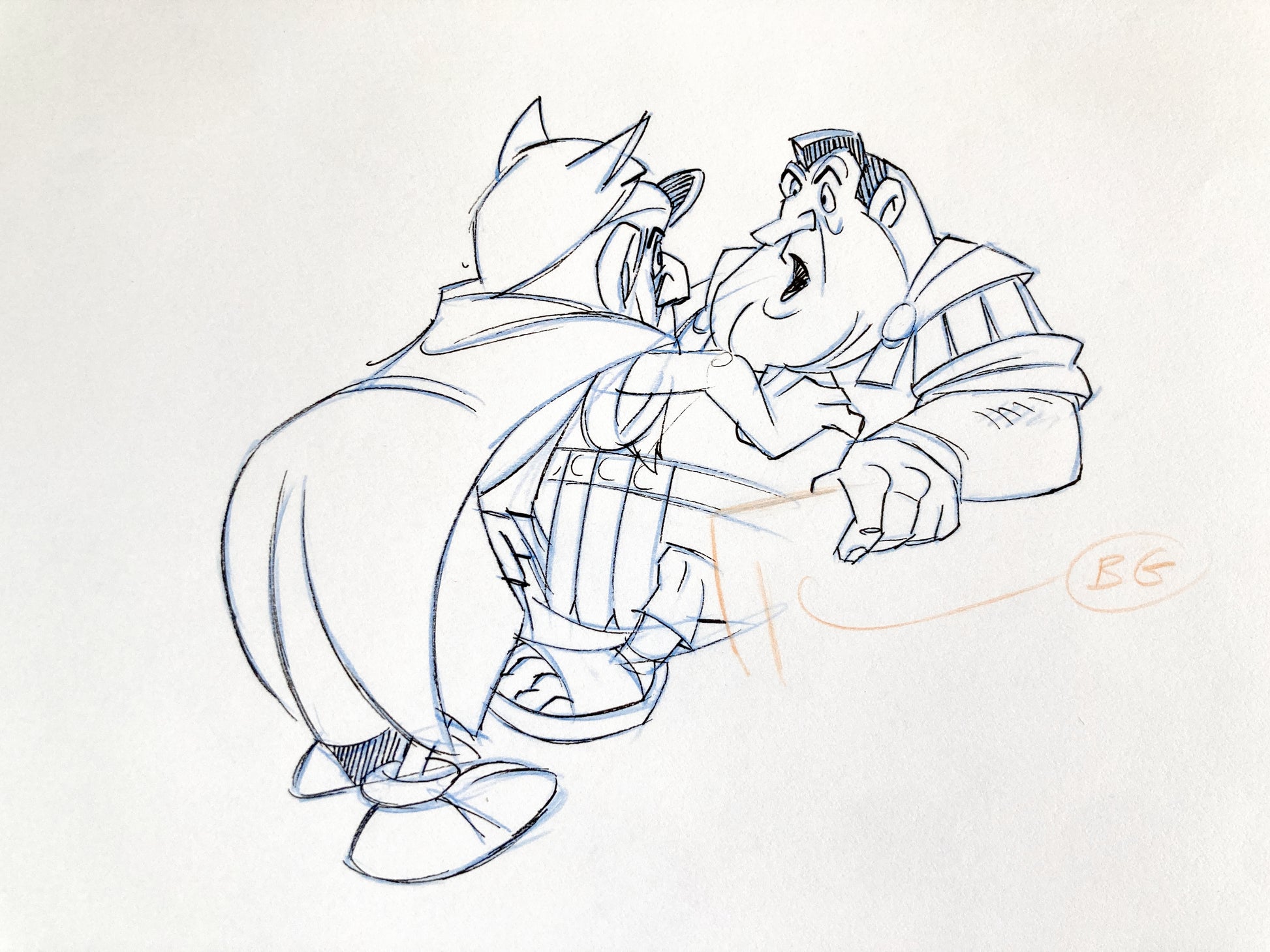 Asterix Versus Caesar - Original Animation Art Signed by Dino Athanassiou (Gaumont Studios, 1985). 
For sale on FLIP Gallery