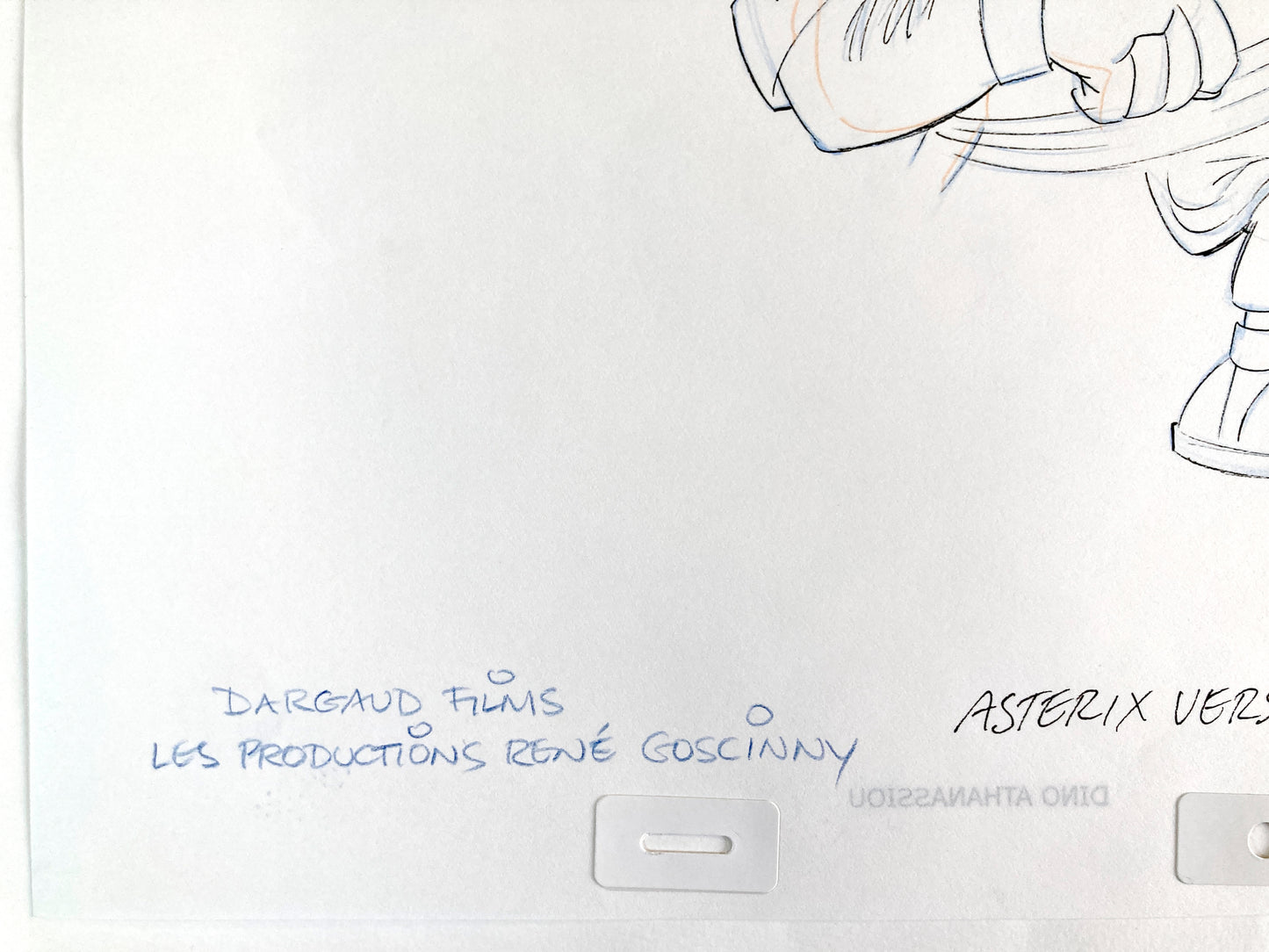 Asterix Versus Caesar - Original Animation Art Signed by Dino Athanassiou (Gaumont Studios, 1985). For sale on FLIP Gallery