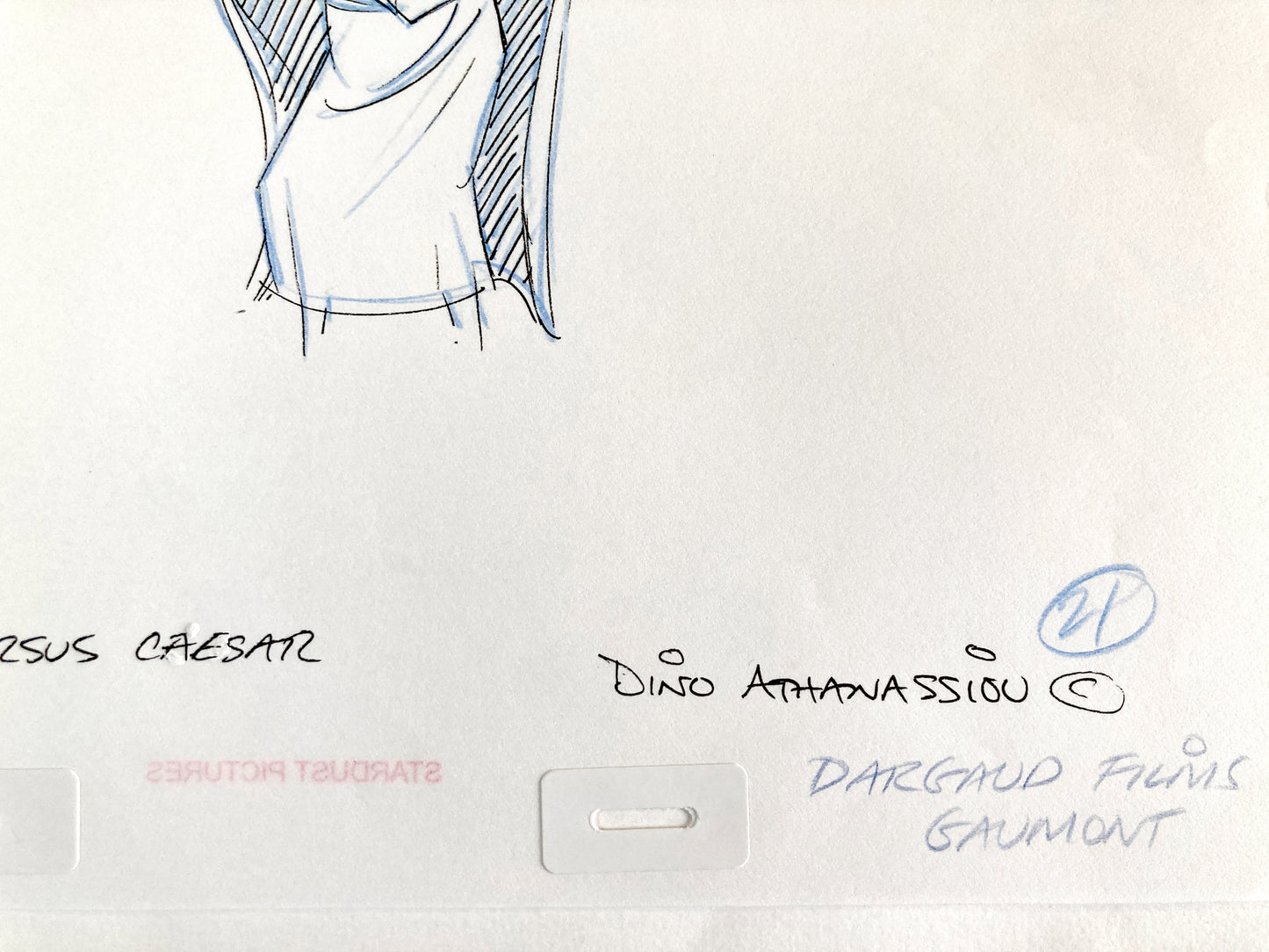 Asterix Versus Caesar - Original Animation Art of PROLIX Signed by Dino Athanassiou (Gaumont Studios, 1985). For sale on FLIP Gallery