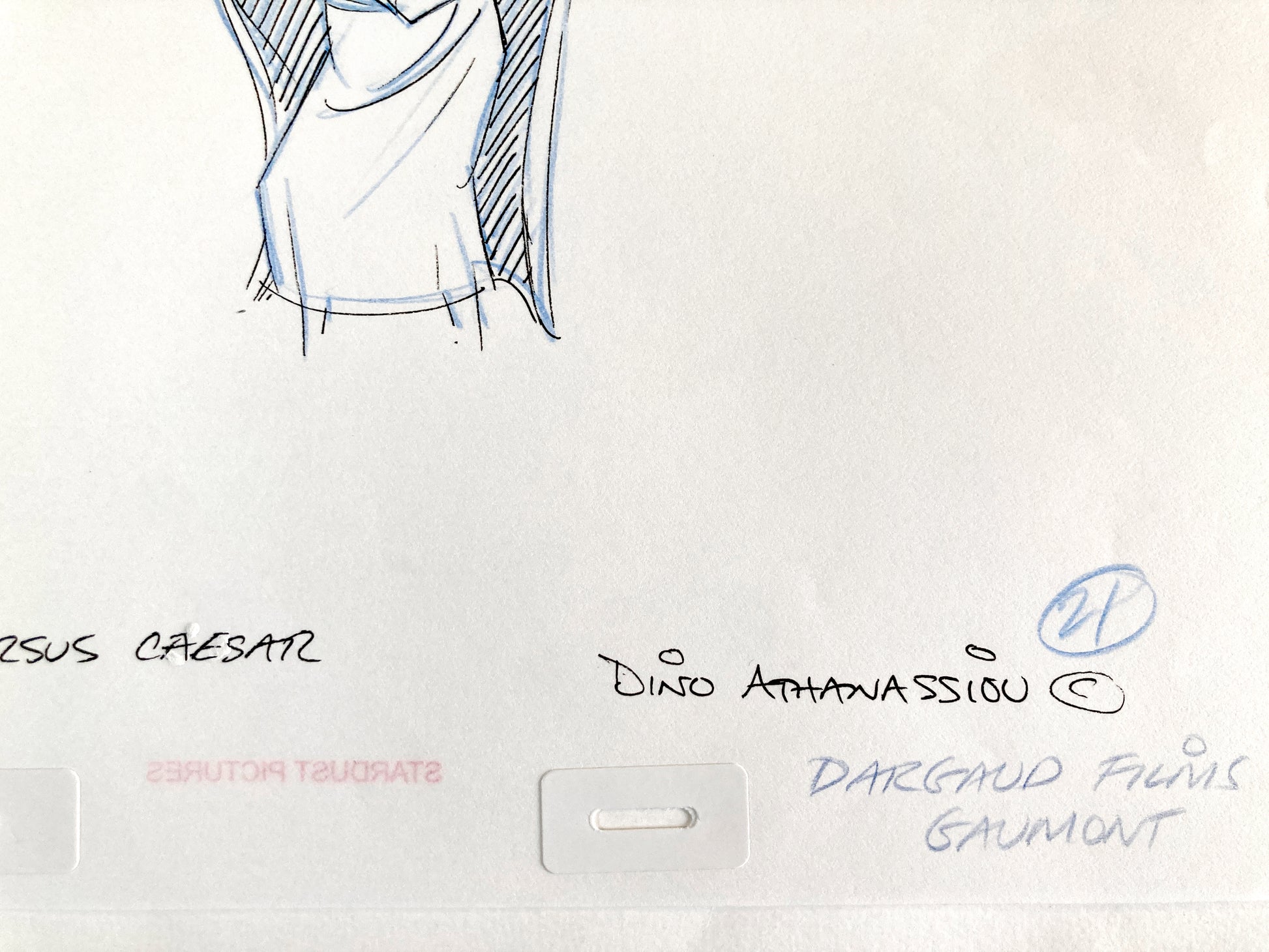 Asterix Versus Caesar - Original Animation Art of PROLIX Signed by Dino Athanassiou (Gaumont Studios, 1985). For sale on FLIP Gallery