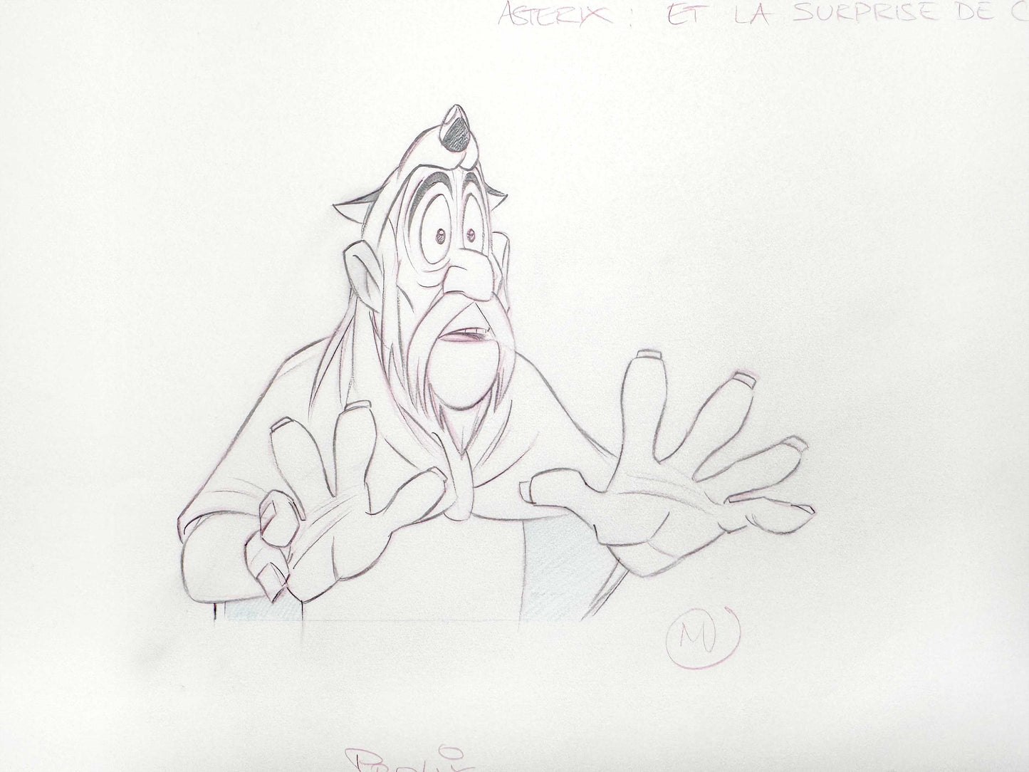 Asterix and the Big Fight - Original Animation Art of PROLIX Signed by Dino Athanassiou (Gaumont Studios, 1989). For sale on FLIP Gallery