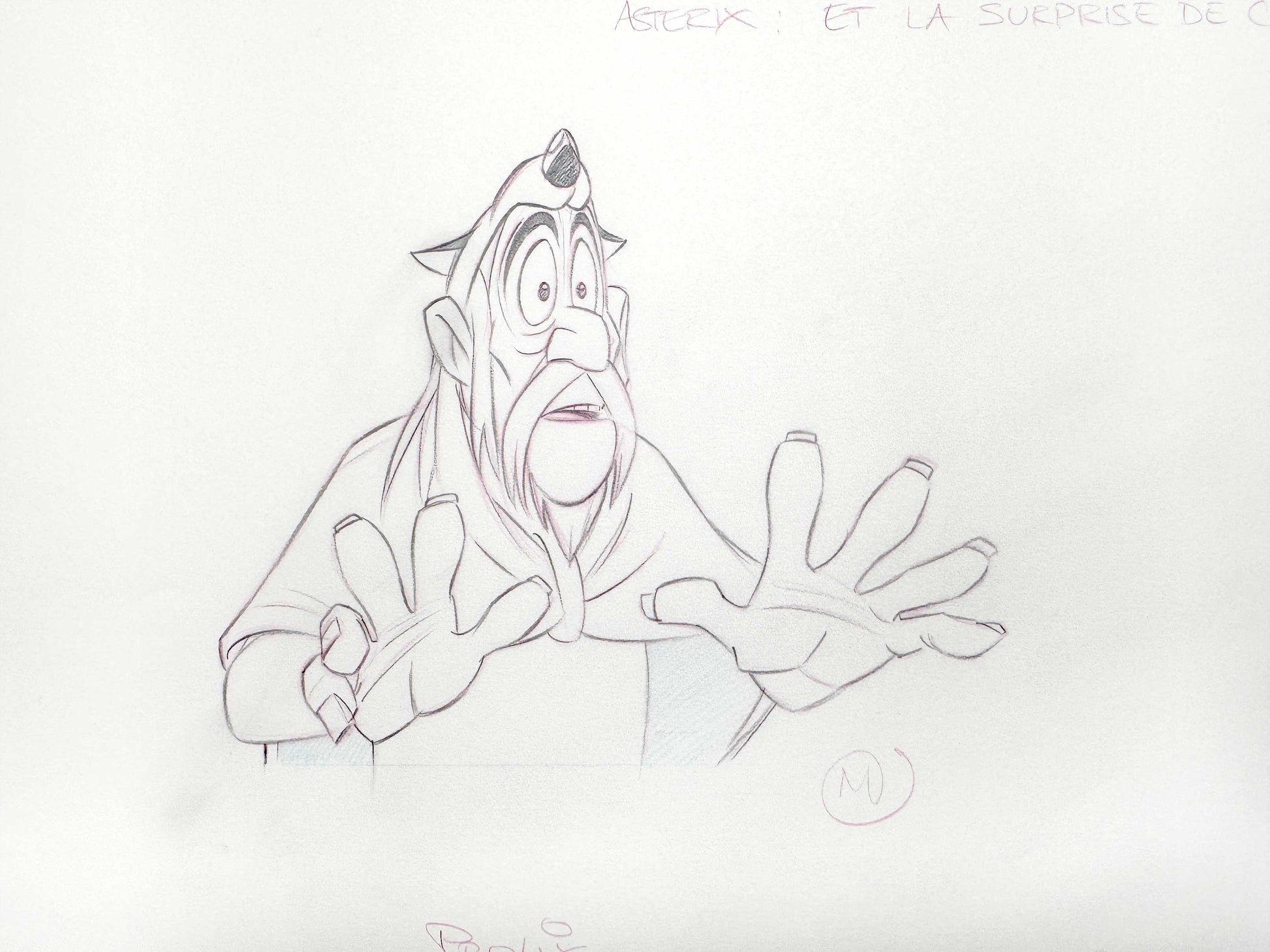 Asterix and the Big Fight - Original Animation Art of PROLIX Signed by Dino Athanassiou (Gaumont Studios, 1989). For sale on FLIP Gallery