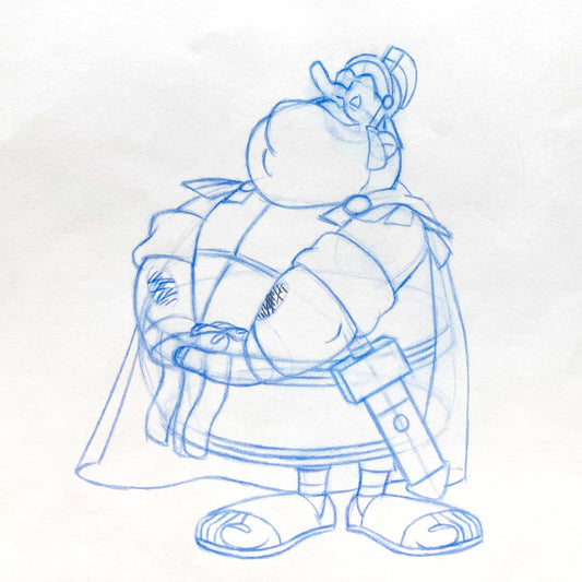 Asterix in America Original Production Used Animation Drawing - Signed. For sale on FLIP Gallery