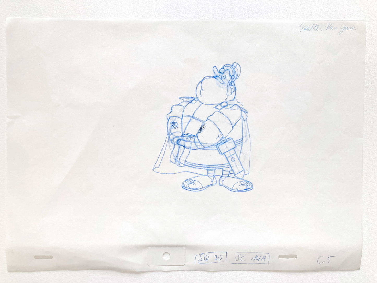 Asterix in America Original Production Used Animation Drawing - Signed. For sale on FLIP Gallery