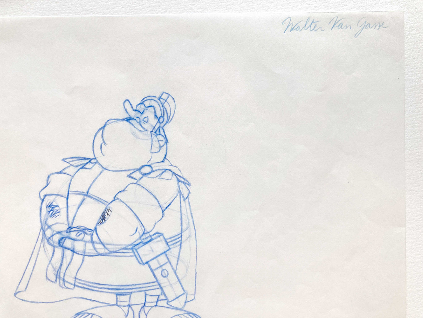 Asterix in America Original Production Used Animation Drawing - Signed. For sale on FLIP Gallery