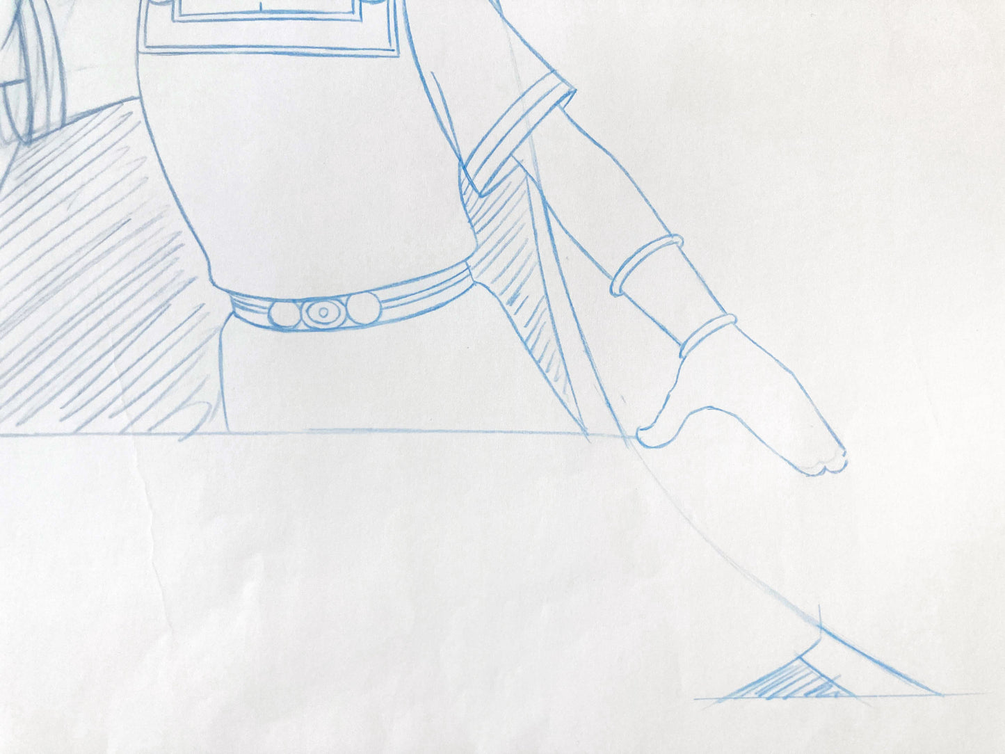 Asterix in America : Cesar Original animation production drawing. For sale on FLIP Gallery