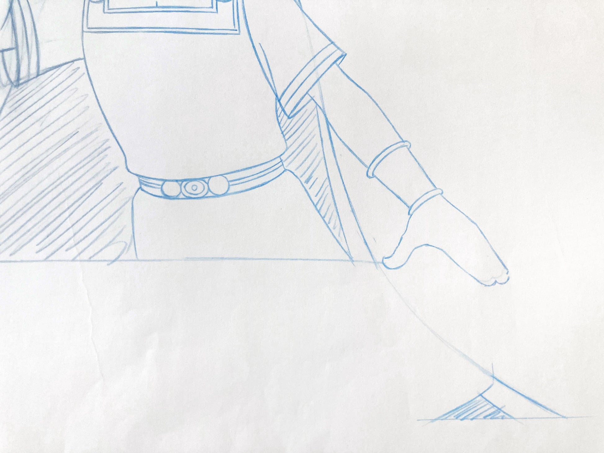 Asterix in America : Cesar Original animation production drawing. For sale on FLIP Gallery