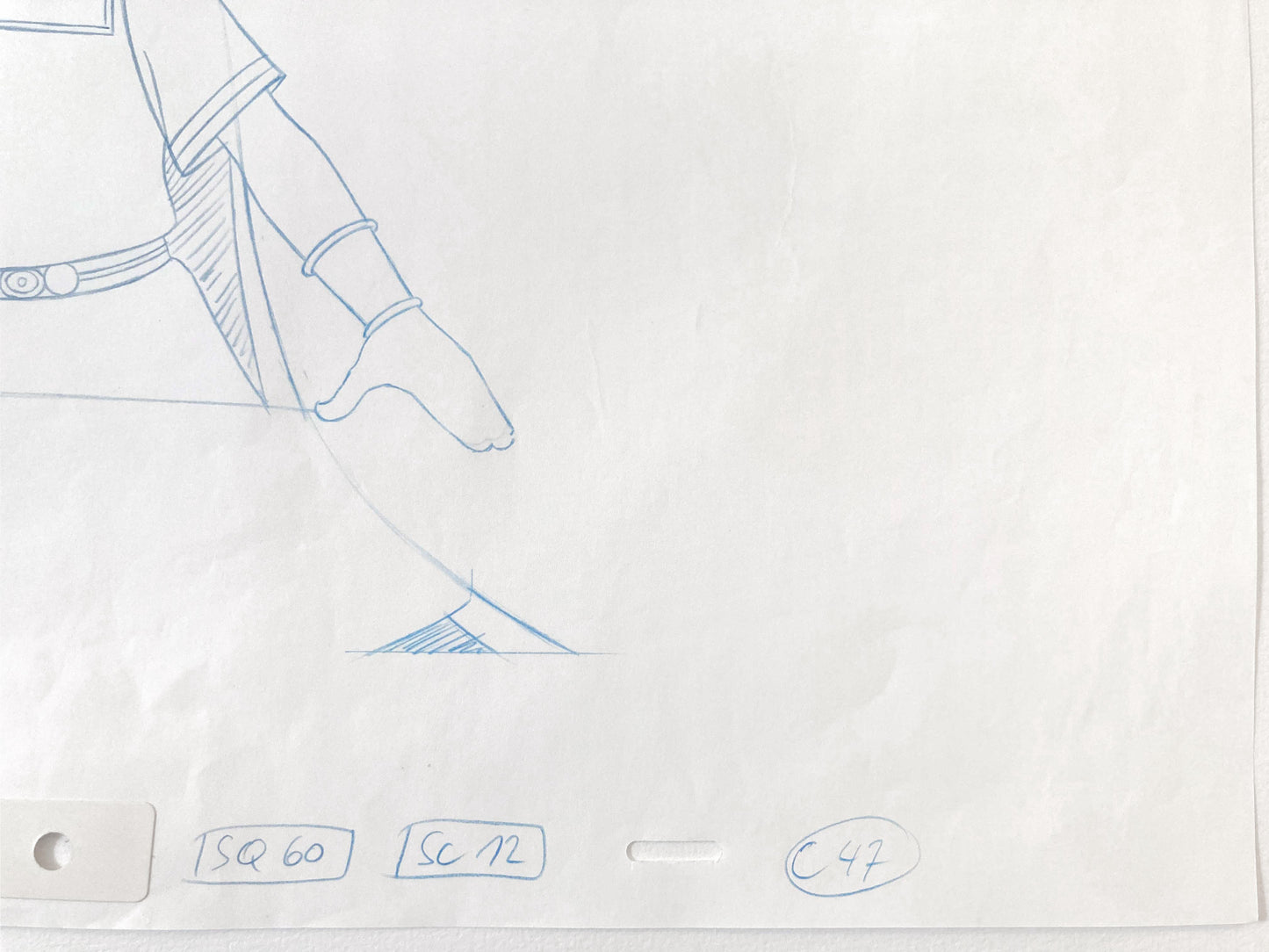 Asterix in America : Cesar Original animation production drawing. For sale on FLIP Gallery