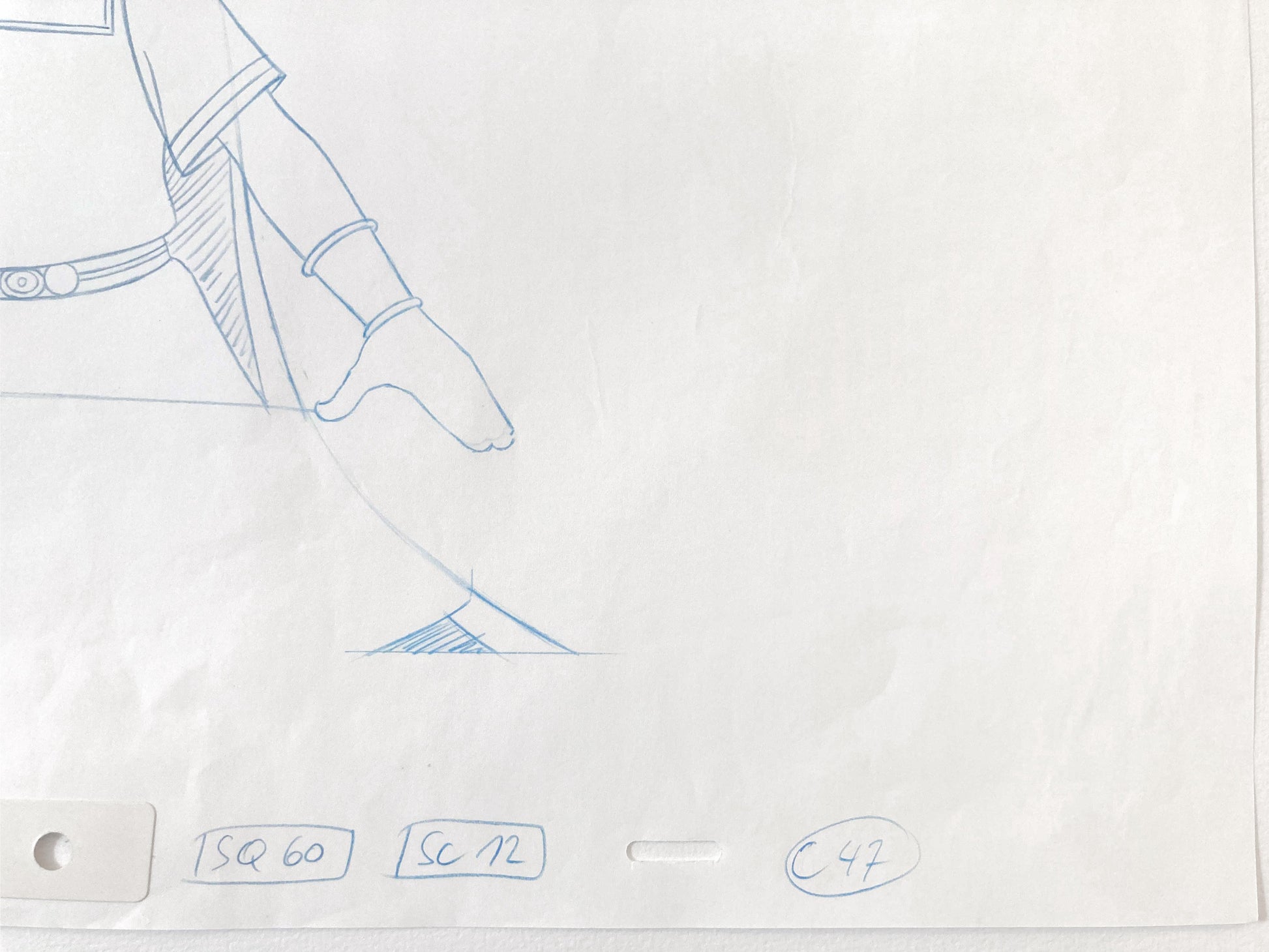 Asterix in America : Cesar Original animation production drawing. For sale on FLIP Gallery