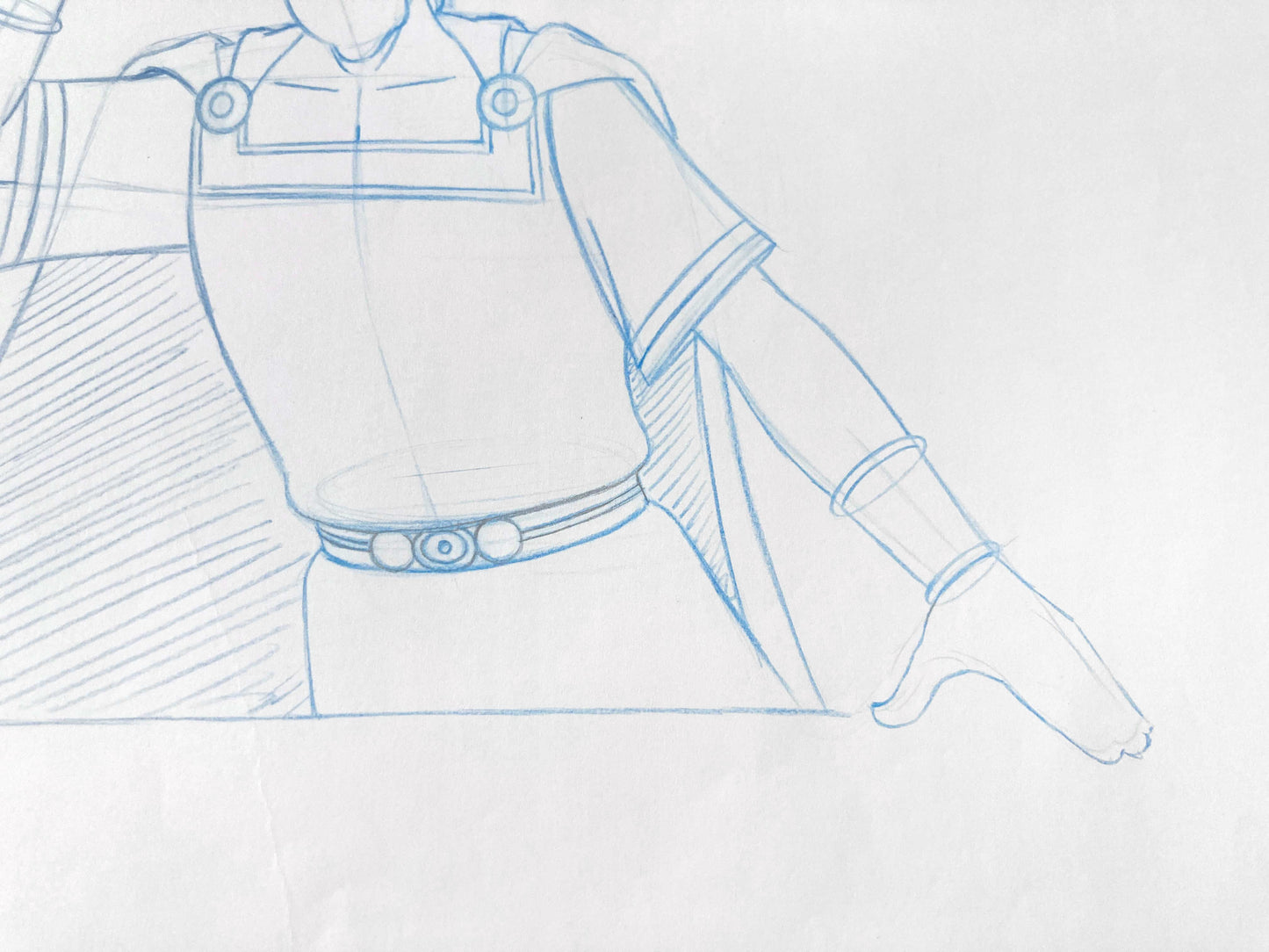 "Asterix in America" Cesar : Original Production Used Animation Drawing. For sale on FLIP Gallery