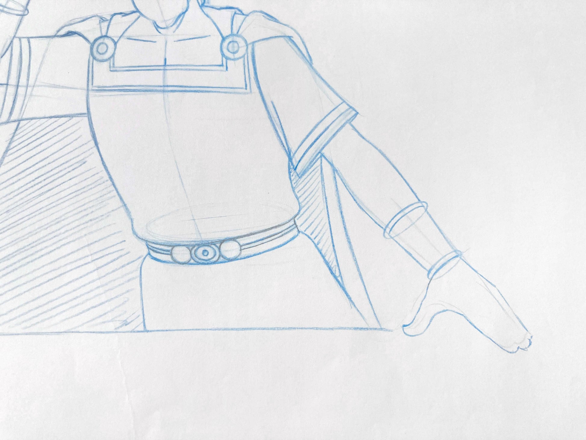 "Asterix in America" Cesar : Original Production Used Animation Drawing. For sale on FLIP Gallery