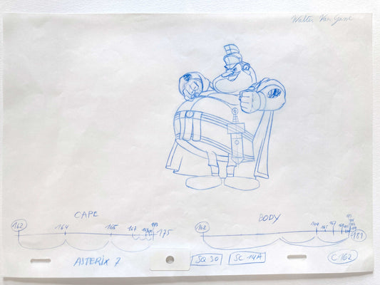 Original Animation Production Drawing from Asterix in America