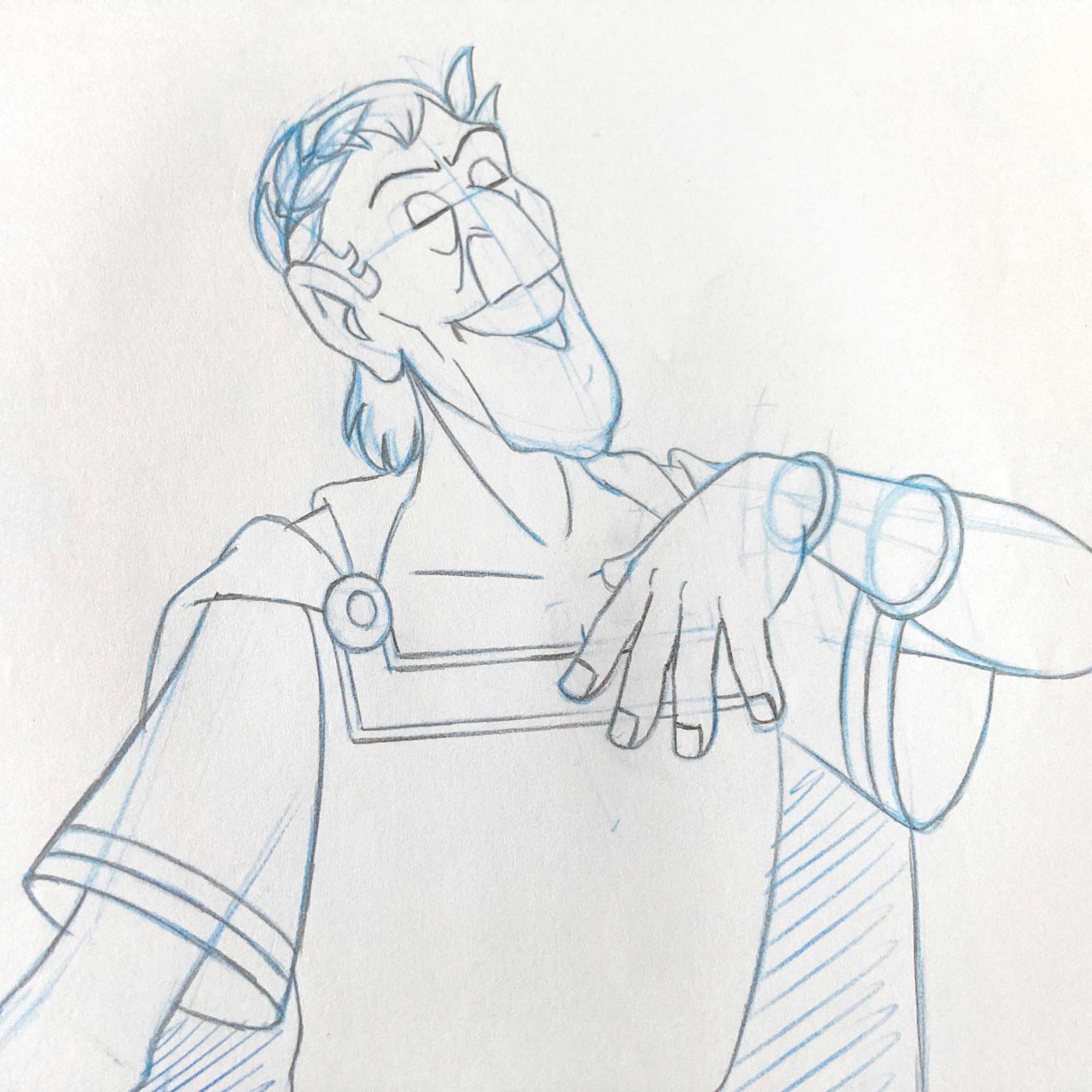Asterix in America. Cesar Original Production Used Animation Drawing. For sale on FLIP Gallery